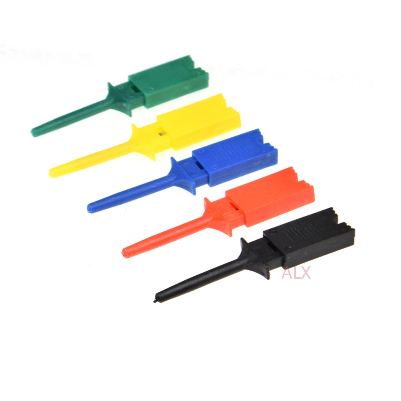 

20PCS 5 COLORS High Efficiency SMD IC test hook clip Jumper Probe Logic Analyzer Testing Accessories