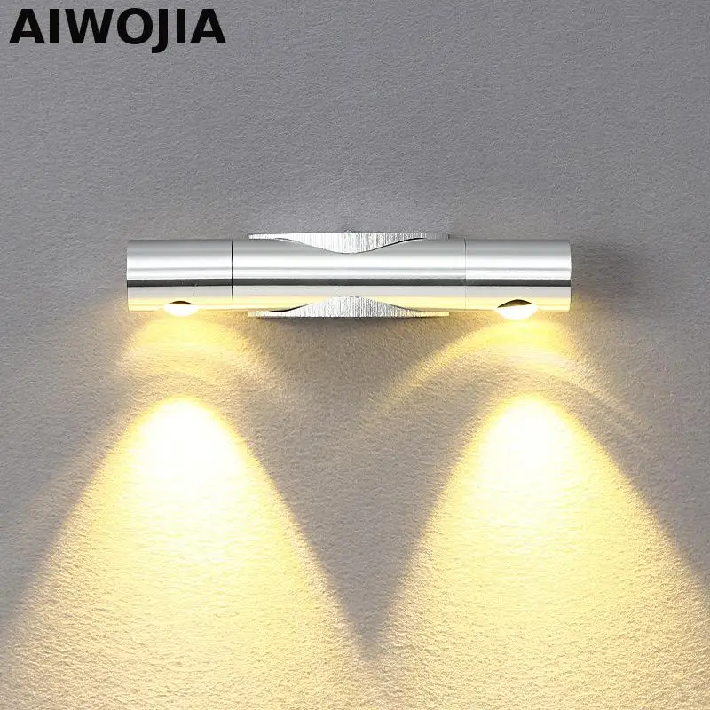 6W Led wall lamp 2x3W Epistar chip spot led light modern home decoration 360 rotation led lamp AC85-265V Wall Light Up Down
6W Led wall lamp 2x3W Epistar chip spot led light modern home decoration 360 rotation led lamp AC85-265V Wall Light Up Down