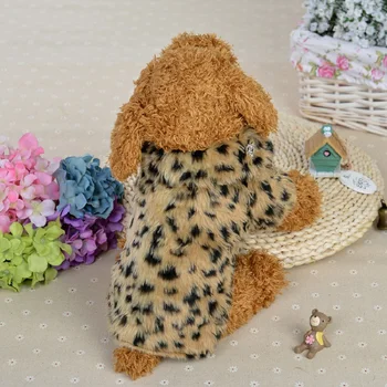 New Leisure fashion pet dog clothes autumn and winter Leopard fur warm coat and jacket dog costumes pet clothing for small dogs
New Leisure fashion pet dog clothes autumn and winter Leopard fur warm coat and jacket dog costumes pet clothing for small dogs