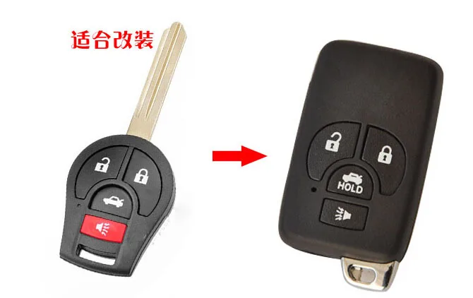 3+1 /4 BUTTONS MODIFIED FOLDING FLIP REMOTE KEY FOB CASE SHELL FOR NISSAN SYLPHY TIIDA SUNNY MARCH
3+1 /4 BUTTONS MODIFIED FOLDING FLIP REMOTE KEY FOB CASE SHELL FOR NISSAN SYLPHY TIIDA SUNNY MARCH