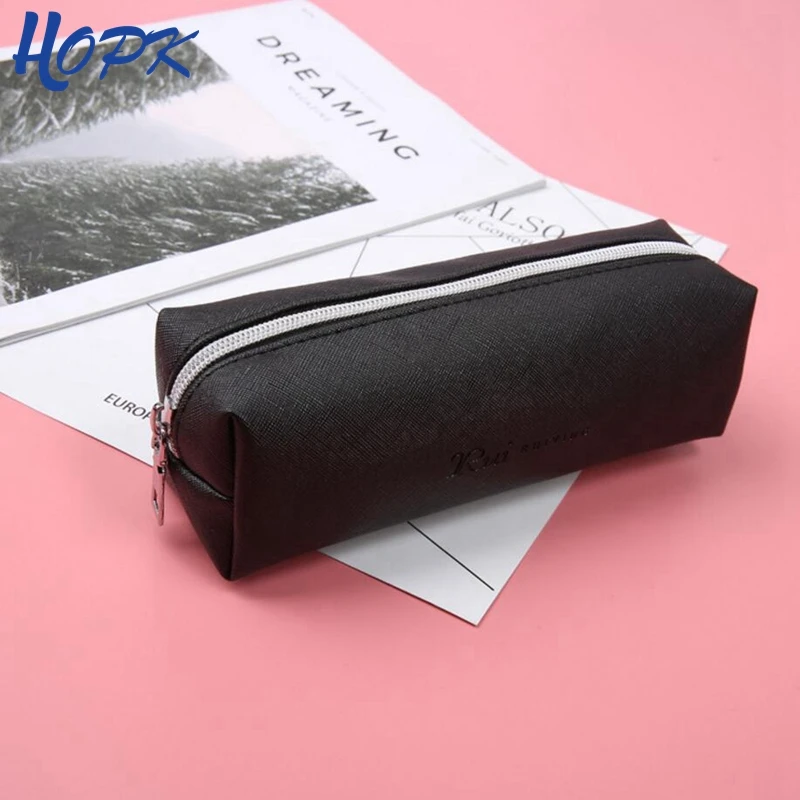 Fashion Cute Pencil Case Black PU Leather Big Capacity Pencil Box For Women Girl Boy Cosmetic Bag Pencil Bag School Supplies
Fashion Cute Pencil Case Black PU Leather Big Capacity Pencil Box For Women Girl Boy Cosmetic Bag Pencil Bag School Supplies