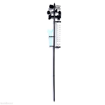 Garden Outdoor Weather Station Meteorological Measurer Vane Tool Wind Rain Gauge -B119
Garden Outdoor Weather Station Meteorological Measurer Vane Tool Wind Rain Gauge -B119