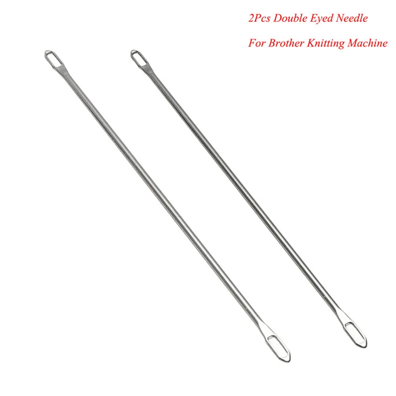 2Pcs/set Double Eyed Needle for Brother Knitting Machine KR588 KR710 KR830 KR850 Home DIY Handmade Craft Sewing Tools Accessory
2Pcs/set Double Eyed Needle for Brother Knitting Machine KR588 KR710 KR830 KR850 Home DIY Handmade Craft Sewing Tools Accessory