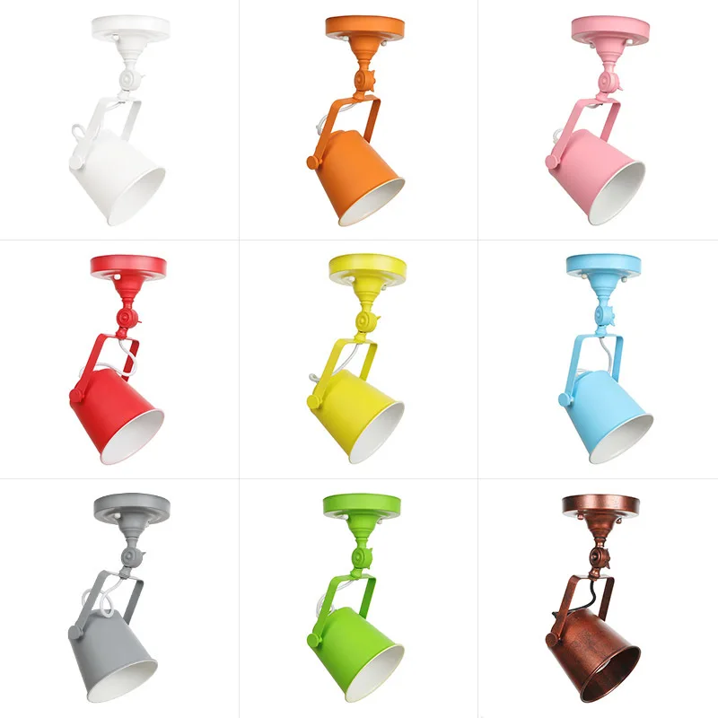 Adjustable Angle Pure Color Multicolour Retro 5w Led Ceiling Lamp Vintage Lampshade Room Loft Passageway Cafe Theme Spot Light
Adjustable Angle Pure Color Multicolour Retro 5w Led Ceiling Lamp Vintage Lampshade Room Loft Passageway Cafe Theme Spot Light