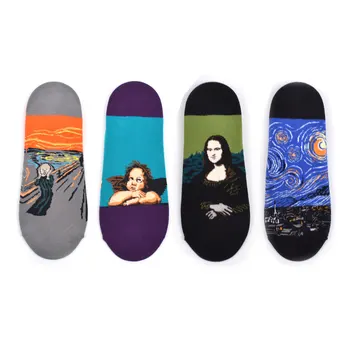 Sox Street Trend Retro Art Elements Oil Painting Mona Lisa Starscream Cotton men socks Summer Cross-border Exclusive art socks
Sox Street Trend Retro Art Elements Oil Painting Mona Lisa Starscream Cotton men socks Summer Cross-border Exclusive art socks