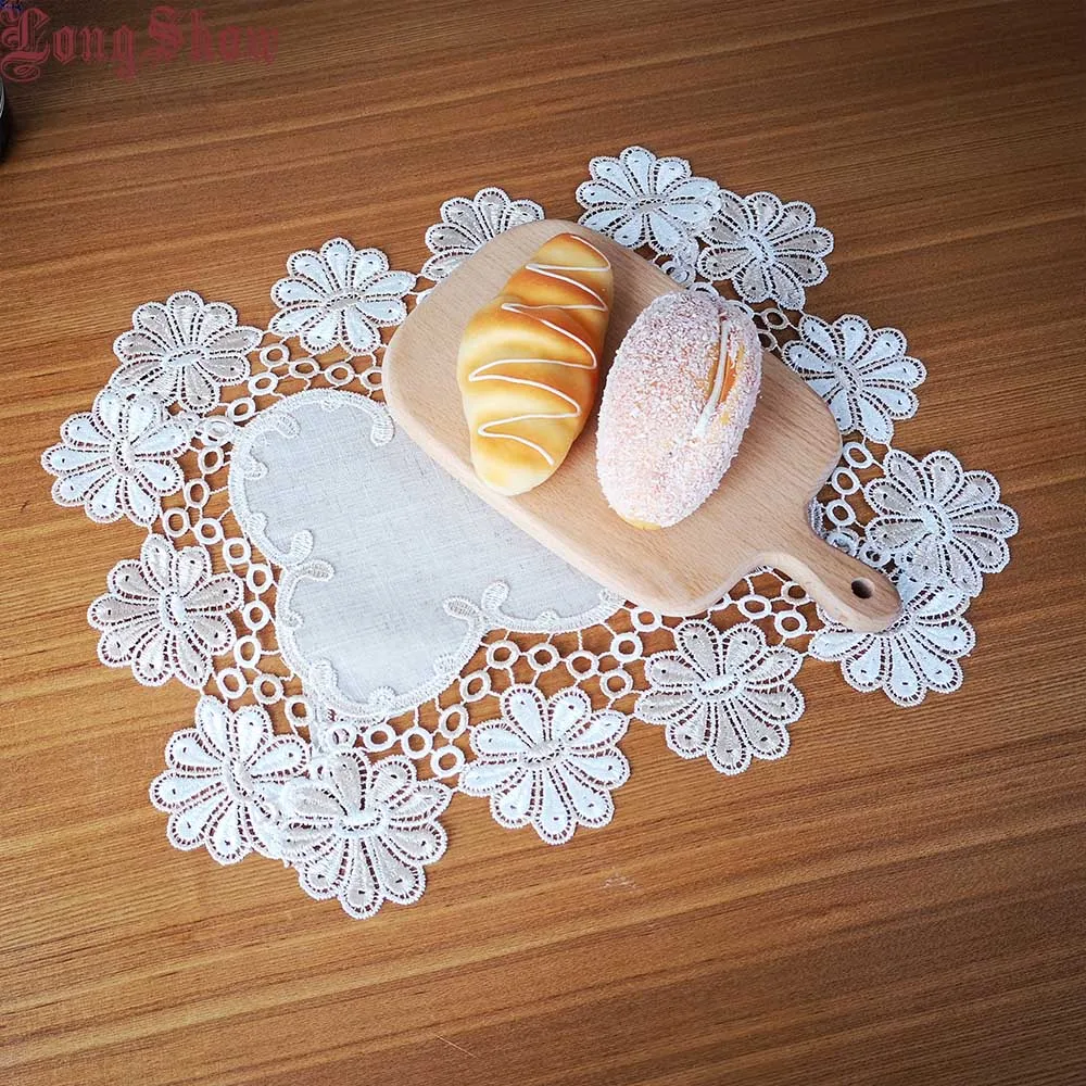1Pcs Vintage Lace Trim Embroidered Table Linens Placemat Pad For Table Decoration
1Pcs Vintage Lace Trim Embroidered Table Linens Placemat Pad For Table Decoration