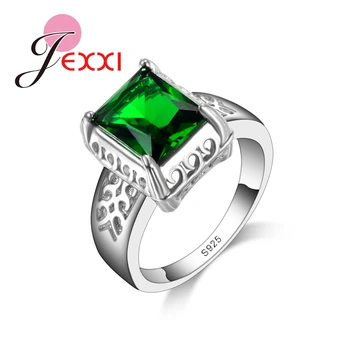 Vintage Princess Cut Engagement Rings Fashion Green 925 Sterling Silver Wedding Ring For Women Charm Bijoux
Vintage Princess Cut Engagement Rings Fashion Green 925 Sterling Silver Wedding Ring For Women Charm Bijoux