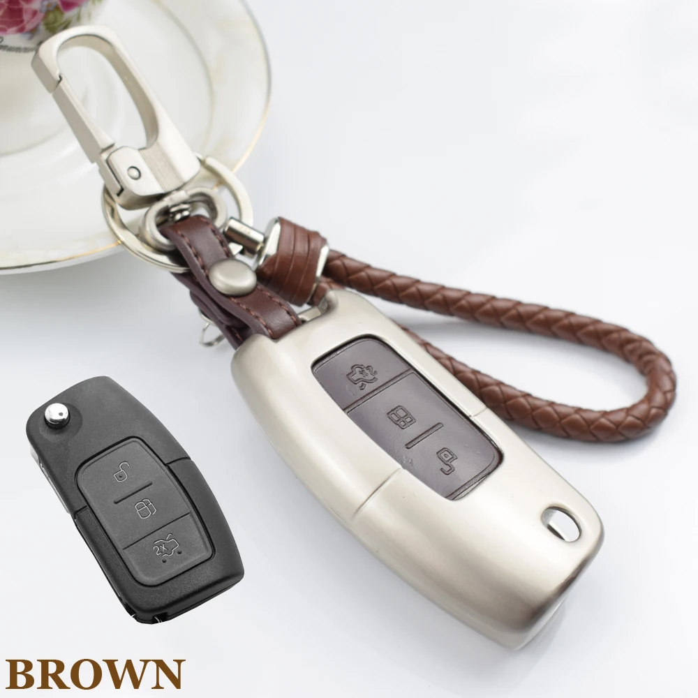 zinc alloy+leather For Ford Fiesta Focus 2 Ecosport Kuga Escape 3 Buttons Flip Key Fob case house car styling key cover
zinc alloy+leather For Ford Fiesta Focus 2 Ecosport Kuga Escape 3 Buttons Flip Key Fob case house car styling key cover