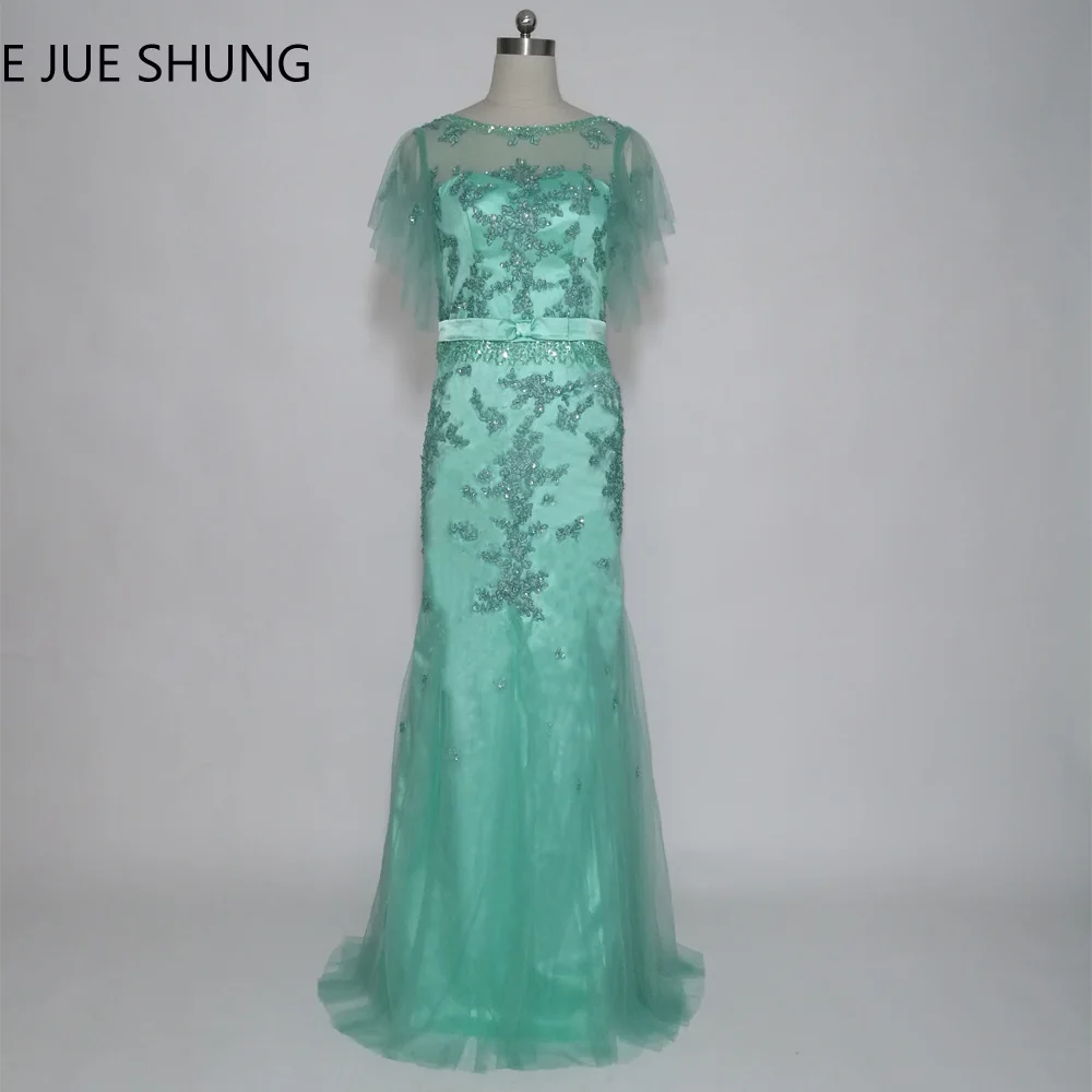 E JUE SHUNG Green Lace Appliques Mermaid Evening Dresses Long Beaded Formal Dresses Mother of the Bride Dresses Evening Gowns
E JUE SHUNG Green Lace Appliques Mermaid Evening Dresses Long Beaded Formal Dresses Mother of the Bride Dresses Evening Gowns