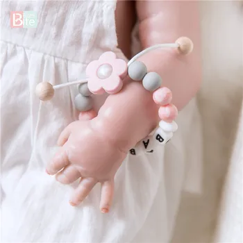 Bite Bites 1PC Baby Customize Name Flower Bracelet Silicone Round Beads Chewing Food Grade Silicone Birth Gift Baby Teether
Bite Bites 1PC Baby Customize Name Flower Bracelet Silicone Round Beads Chewing Food Grade Silicone Birth Gift Baby Teether