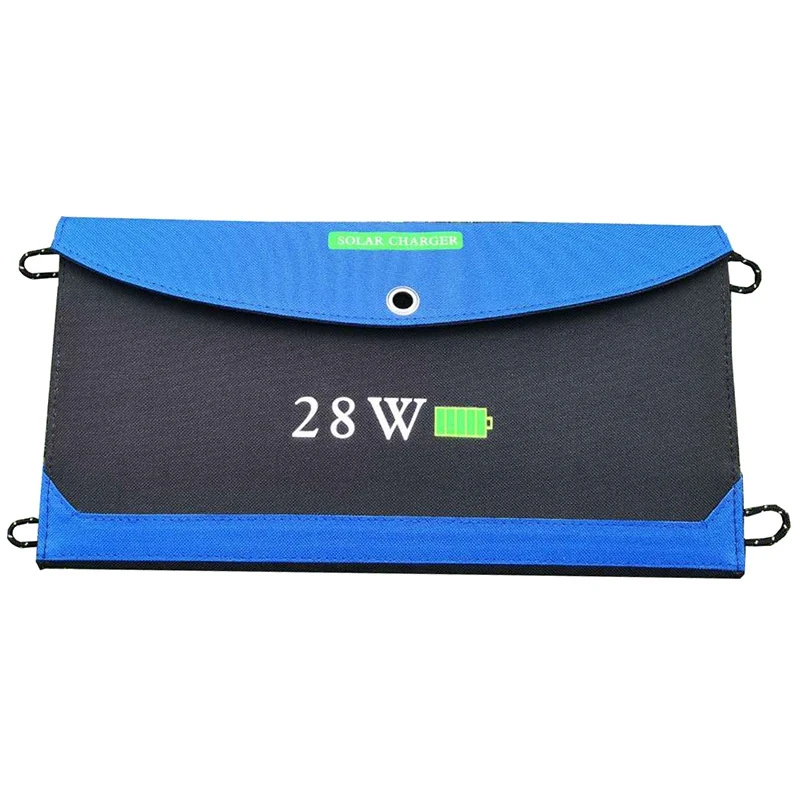

Portable Solar Folding Charger 28W Mobile Phone Dual Usb Outdoor Travel Camping Emergency Solar Charging Board Waterproof Sola