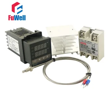 (Short Version 86x48x48mm) REX-C100FK02-V*AN PID Temperature Controller + Solid State Relay and Type K Thermocouple + Heat Sink
(Short Version 86x48x48mm) REX-C100FK02-V*AN PID Temperature Controller + Solid State Relay and Type K Thermocouple + Heat Sink