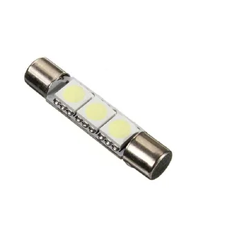 2pcs 31mm T6 3 SMD 5050 LED Lamp Bulb For Car Interior Sun Visor Vanity Mirror Fuse Light Pure White DC12V car-styling
2pcs 31mm T6 3 SMD 5050 LED Lamp Bulb For Car Interior Sun Visor Vanity Mirror Fuse Light Pure White DC12V car-styling