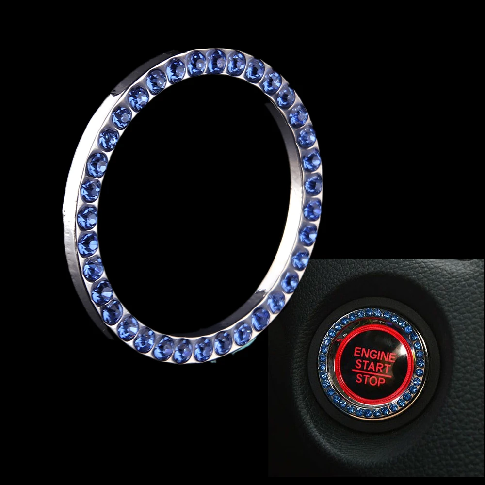 1 Pcs Fashion SUV Bling Practical Car Decorative Blue Button Start Switch Diamond Ring Auto Accessories
1 Pcs Fashion SUV Bling Practical Car Decorative Blue Button Start Switch Diamond Ring Auto Accessories