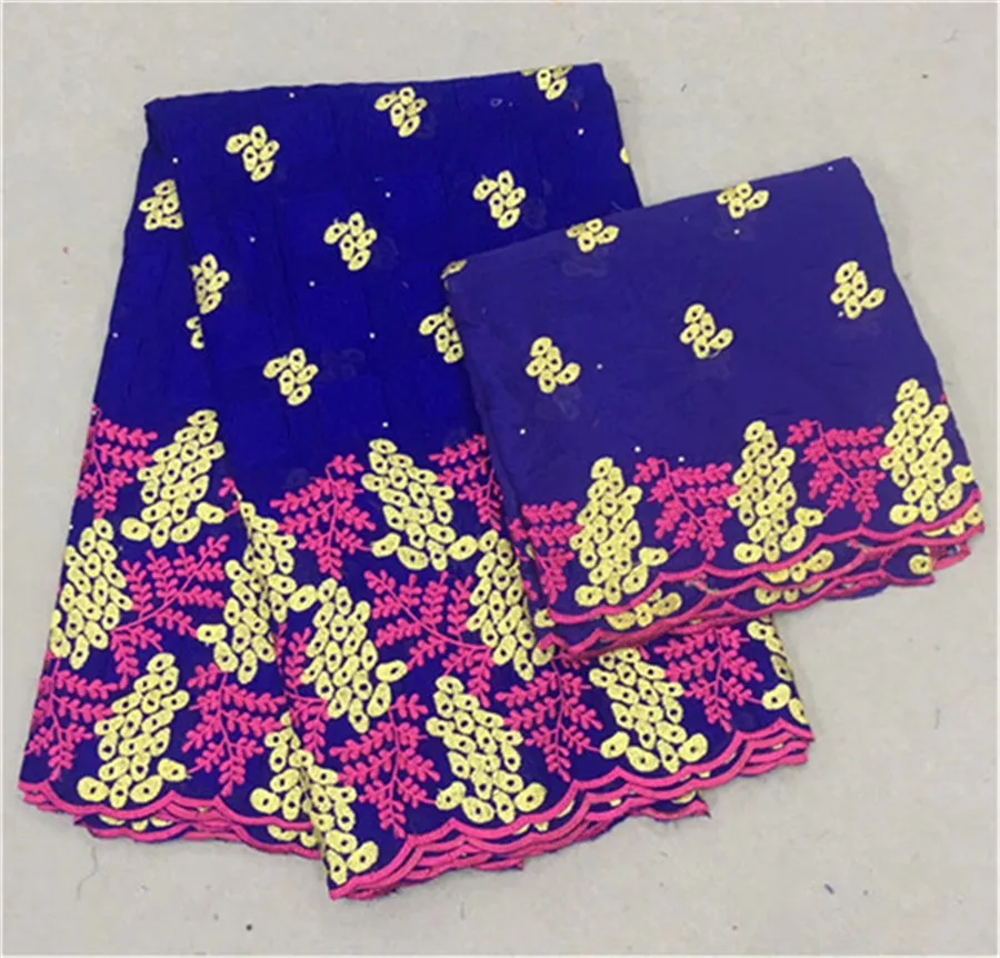 Dubai fabric for wedding high quality cotton voile lace with stones 2019 latest swiss voile lace in switzerland 5+2yards/lot 
Dubai fabric for wedding high quality cotton voile lace with stones 2019 latest swiss voile lace in switzerland 5+2yards/lot