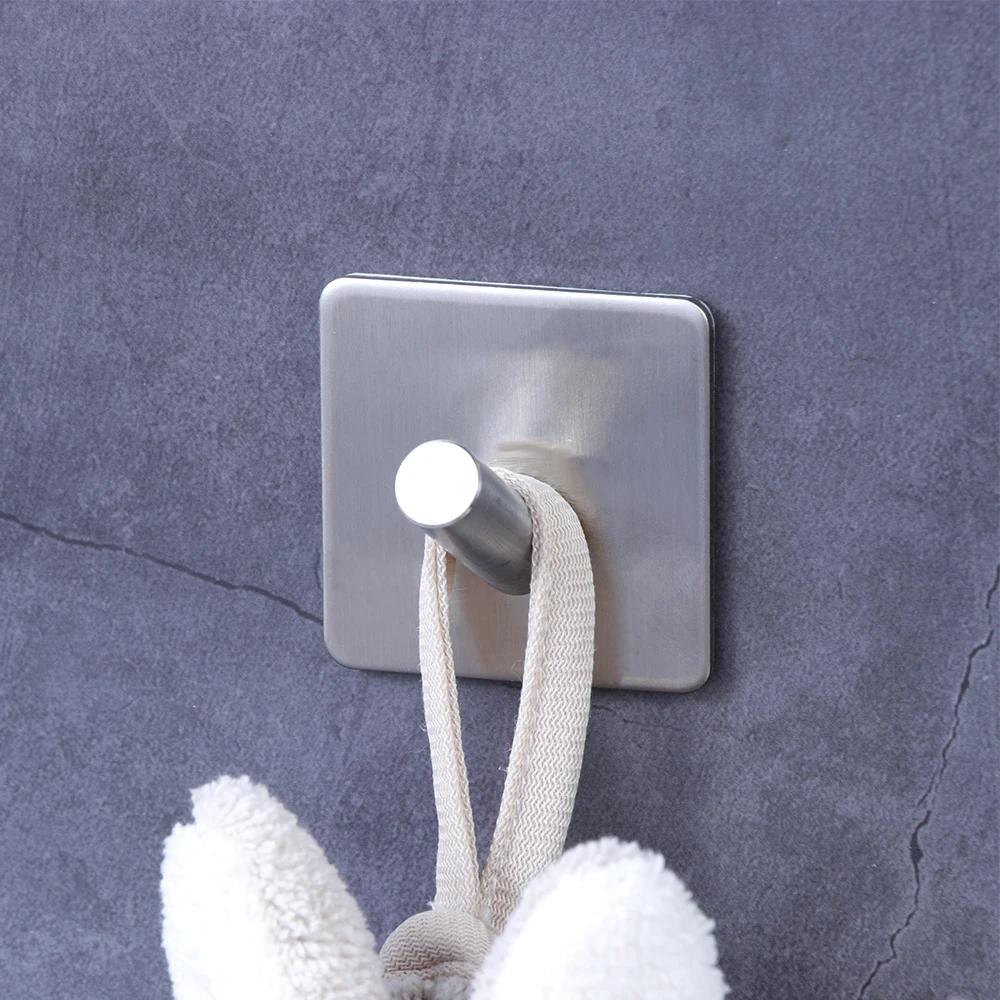 1pc Stainless Steel Seamless Adhesive Hooks Wall Hanger Bathroom Kitchen Supplies Towel Holder Storage Racks Traceless
1pc Stainless Steel Seamless Adhesive Hooks Wall Hanger Bathroom Kitchen Supplies Towel Holder Storage Racks Traceless