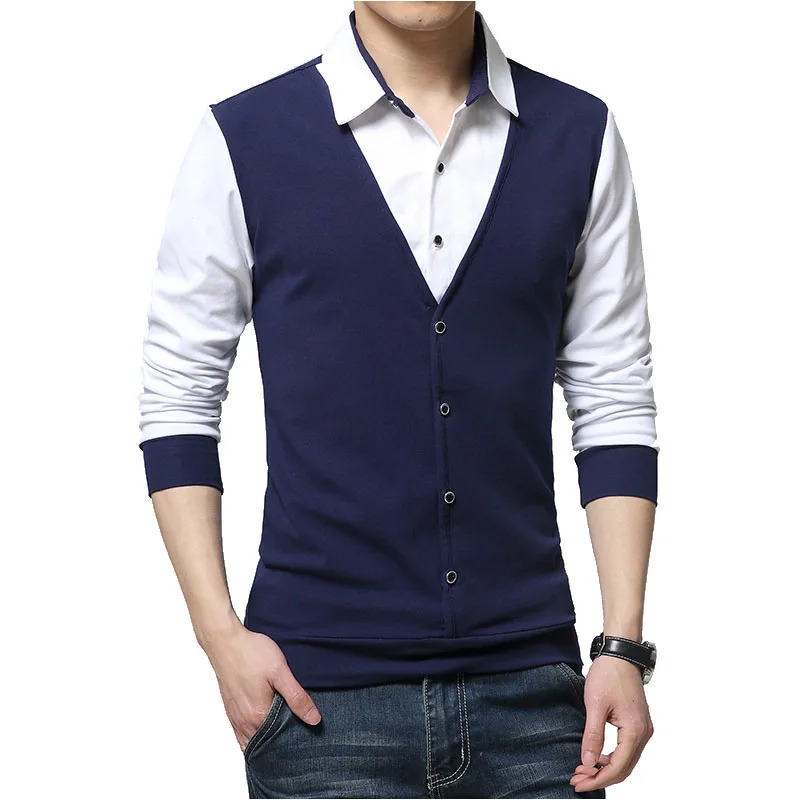 2019 Autumn Brand Mens T Shirts Fashion 2018 Fake Two Designer Clothing Cool T-shirt Men Long Sleeve T Shirt Casual Male
2019 Autumn Brand Mens T Shirts Fashion 2018 Fake Two Designer Clothing Cool T-shirt Men Long Sleeve T Shirt Casual Male