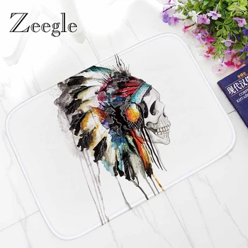 Zeegle Creative Painted Doormat Flannel Hallway Rug Welcome Mats for Front Door Non-slip Carpet for Kitchen
Zeegle Creative Painted Doormat Flannel Hallway Rug Welcome Mats for Front Door Non-slip Carpet for Kitchen