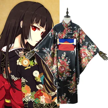 Japan Classic Comic Con Hell girl costumes Japanese Kimono dress Enma Ai Floral Kimono dress any size
Japan Classic Comic Con Hell girl costumes Japanese Kimono dress Enma Ai Floral Kimono dress any size