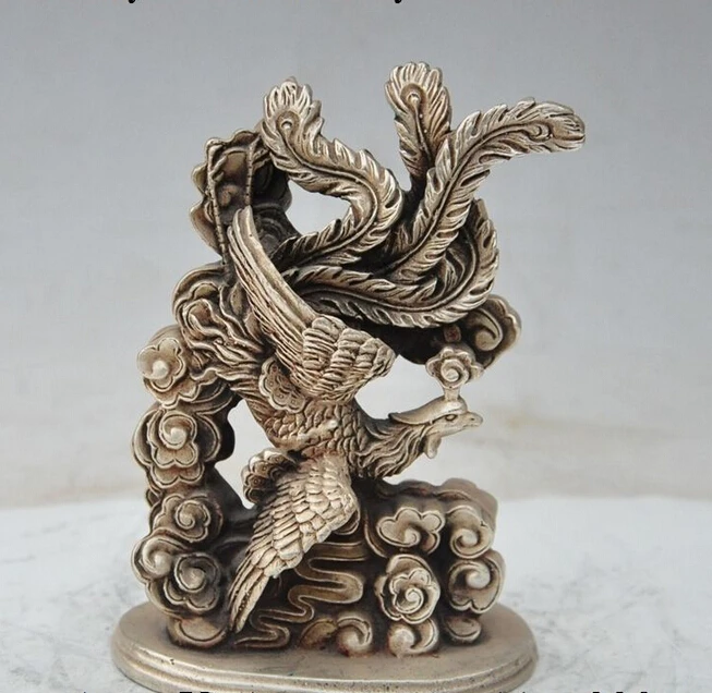 lucky china fengshui copper Plating - Silver Phoenix Juno bird statue Sculpture
lucky china fengshui copper Plating - Silver Phoenix Juno bird statue Sculpture