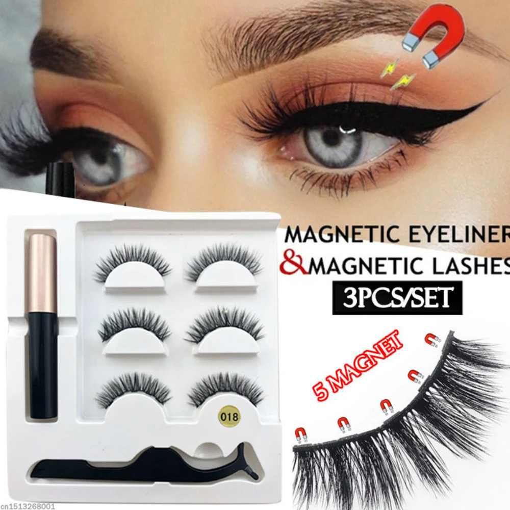 5 Magnet 3D Mink False Eyelash Magnetic Liquid Eyeliner Tweezer Set Waterproof Long Lasting Eyelash Extension
5 Magnet 3D Mink False Eyelash Magnetic Liquid Eyeliner Tweezer Set Waterproof Long Lasting Eyelash Extension