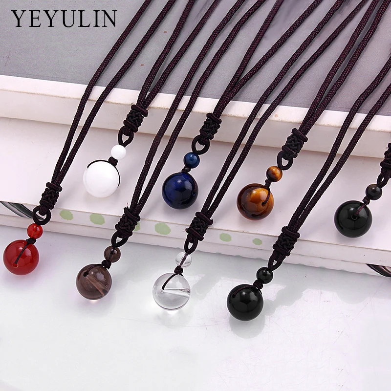 New Arrival Stone Transfer Lucky Beads Pendant Necklace Rope Chain For Women Men Evil Jewelry
New Arrival Stone Transfer Lucky Beads Pendant Necklace Rope Chain For Women Men Evil Jewelry