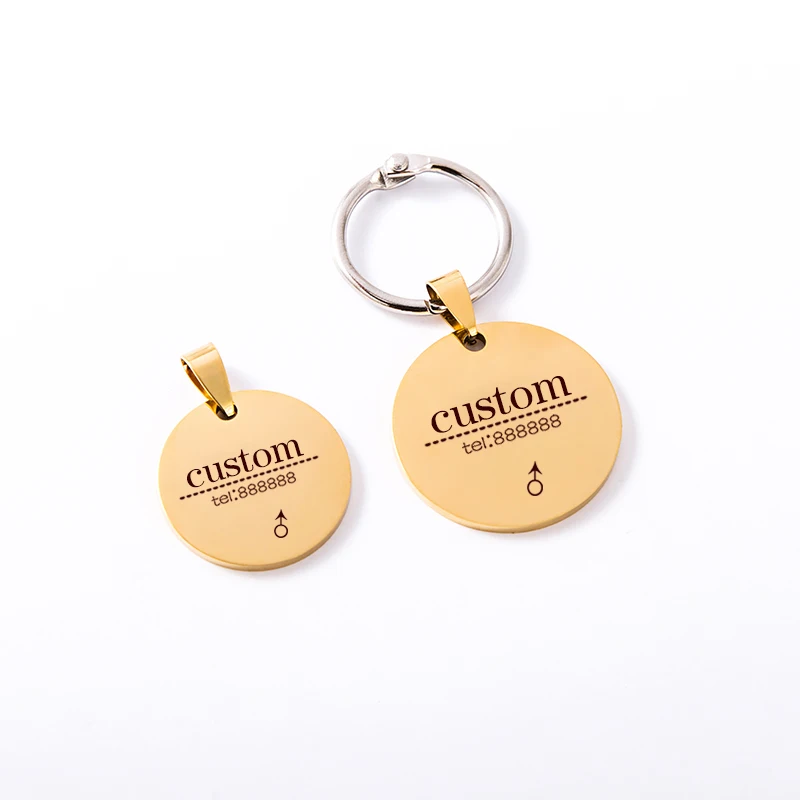 Brand Customs Stainless Steel Dog ID Tag Personalized Dog Cat Engraving Name label Laser Pet Bar Necklace Pet Collar
Brand Customs Stainless Steel Dog ID Tag Personalized Dog Cat Engraving Name label Laser Pet Bar Necklace Pet Collar