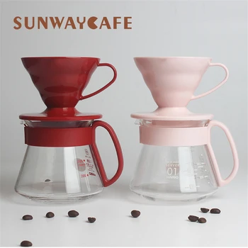 Coffee Dripper Hario V60 Style Coffee Drip Filter Cup Permanent Pour Over Coffee Maker Pot for 1-4 Cups Cafe Tools Accessories
Coffee Dripper Hario V60 Style Coffee Drip Filter Cup Permanent Pour Over Coffee Maker Pot for 1-4 Cups Cafe Tools Accessories