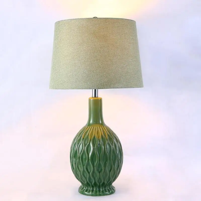 Modern Simple European Green Glazed Ceramic Led E27 Table Lamp For Living Room Bedroom Study Deco H 70cm 80-265v 1289
Modern Simple European Green Glazed Ceramic Led E27 Table Lamp For Living Room Bedroom Study Deco H 70cm 80-265v 1289