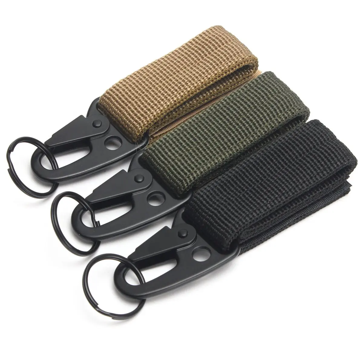 Outdoor Camping Hiking Military Tactical Nylon Belt Metal Hanging Carabiner Backpack Hook Clasp Survival Gear with Key chain
Outdoor Camping Hiking Military Tactical Nylon Belt Metal Hanging Carabiner Backpack Hook Clasp Survival Gear with Key chain