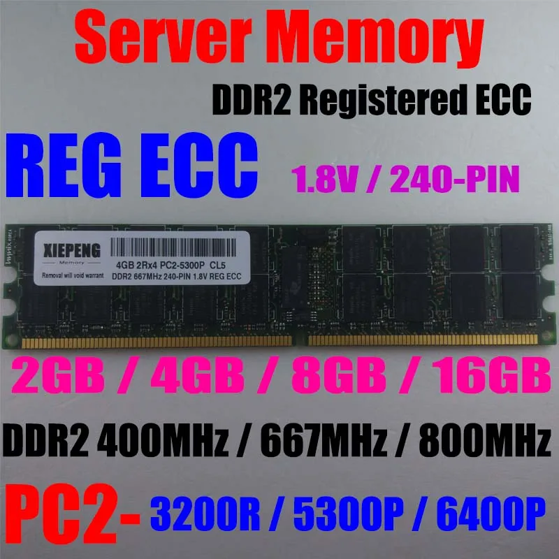 Server 16GB (2x 8GB) DDR2 667MHz PC2-5300P RAM 4GB 2Rx4 PC2-3200 DDR2 400MHz REG ECC 2GB PC2 6400P 800MHz Registered ECC Memory
Server 16GB (2x 8GB) DDR2 667MHz PC2-5300P RAM 4GB 2Rx4 PC2-3200 DDR2 400MHz REG ECC 2GB PC2 6400P 800MHz Registered ECC Memory