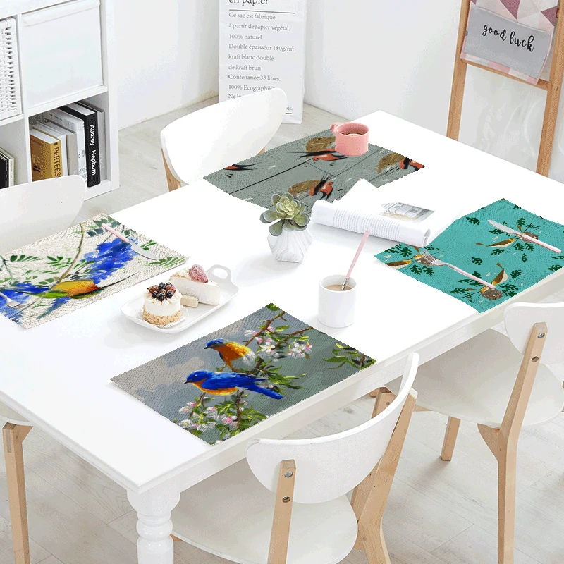 Spring Bird Table Napkin Bird Nest Hummingbird Pattern 42*32cm Linen Material Tablecloth Tableware Decoration Creative Placemat
Spring Bird Table Napkin Bird Nest Hummingbird Pattern 42*32cm Linen Material Tablecloth Tableware Decoration Creative Placemat