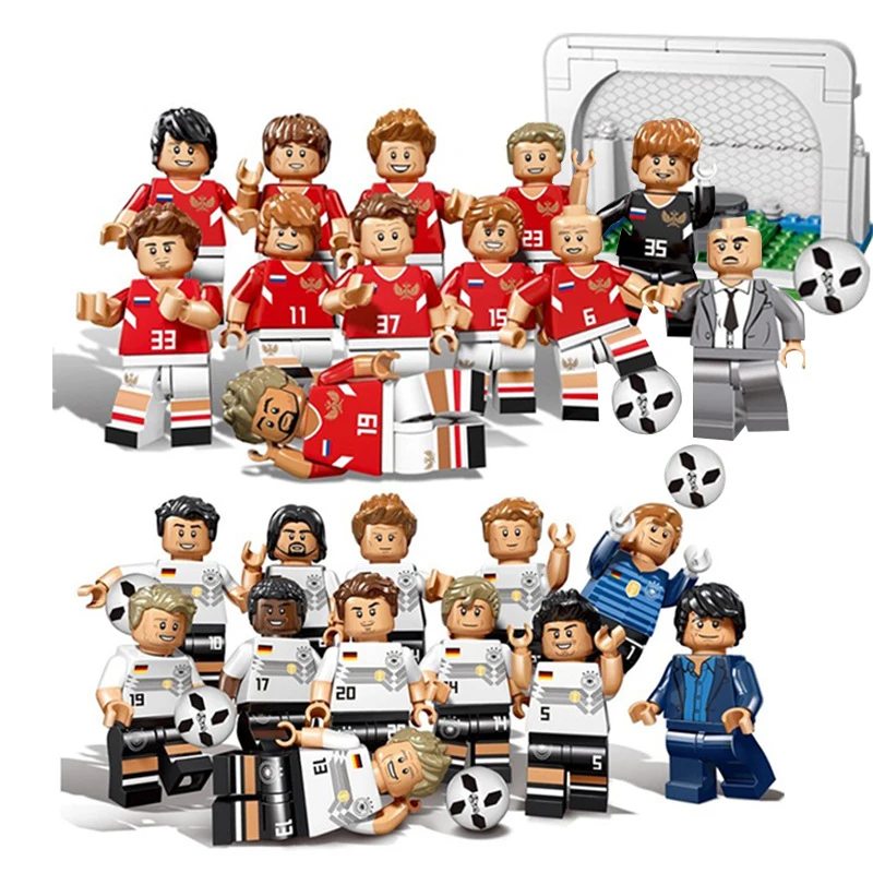 12pc/lot Children's building blocks toy Compatible Legoingly city Star football team DIY figures Bricks birthday gifts
12pc/lot Children's building blocks toy Compatible Legoingly city Star football team DIY figures Bricks birthday gifts