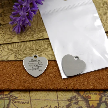 20pcs--stainless steel charms"though we never saw you... we will a lways love you" 5 style for choosing DIY Charms Pendants
20pcs--stainless steel charms"though we never saw you... we will a lways love you" 5 style for choosing DIY Charms Pendants