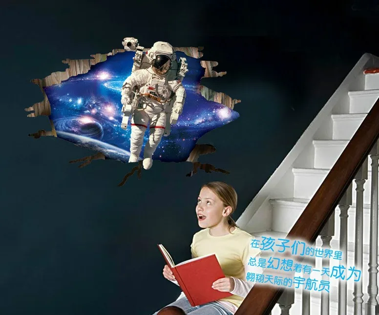 Creative Personality Stereo 3D Stickers Astronauts Wall Sticker Backdrop Decorative Stickers Waterproof Vinyl Art Mural
Creative Personality Stereo 3D Stickers Astronauts Wall Sticker Backdrop Decorative Stickers Waterproof Vinyl Art Mural