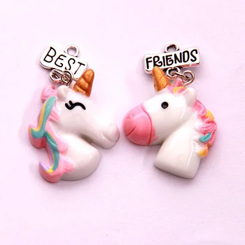 NCRHGL Best Friends Charm Gift Resin Unicorn Pendant Christmas Ornaments DIY Making Bracelet Necklace Jewelry Accessories 10pcs
NCRHGL Best Friends Charm Gift Resin Unicorn Pendant Christmas Ornaments DIY Making Bracelet Necklace Jewelry Accessories 10pcs