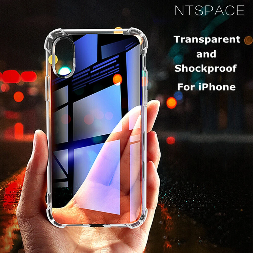 NTSPACE For iPhone XS Max XR 5s 5 SE Soft Silicone Clear Transparent Case For iPhone X 6s 7 8 Plus Airbag Shockproof Back Cover
NTSPACE For iPhone XS Max XR 5s 5 SE Soft Silicone Clear Transparent Case For iPhone X 6s 7 8 Plus Airbag Shockproof Back Cover