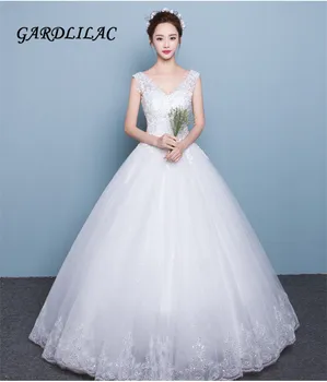2019 V-Neck White Wedding dress Ball Gown Wedding Lace Appliques Robe de marie Vestidos de Noiva
2019 V-Neck White Wedding dress Ball Gown Wedding Lace Appliques Robe de marie Vestidos de Noiva