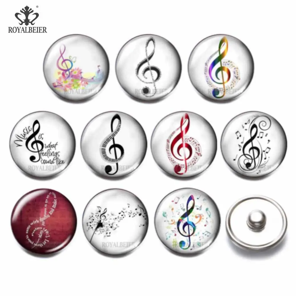 10pcs/lot Music Symbol Music Rhythm Pattern 18mm Snap Button Jewelry Glass Charms Fit DIY Bracelet Snaps Jewelry Love Music
10pcs/lot Music Symbol Music Rhythm Pattern 18mm Snap Button Jewelry Glass Charms Fit DIY Bracelet Snaps Jewelry Love Music
