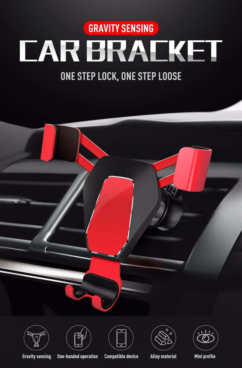 Smartphone Gravity Bracket Universal Car Phone Holder for Phone In Car Air Vent Mount Stand No Magnetic Mobile Holder for IPhone
Smartphone Gravity Bracket Universal Car Phone Holder for Phone In Car Air Vent Mount Stand No Magnetic Mobile Holder for IPhone