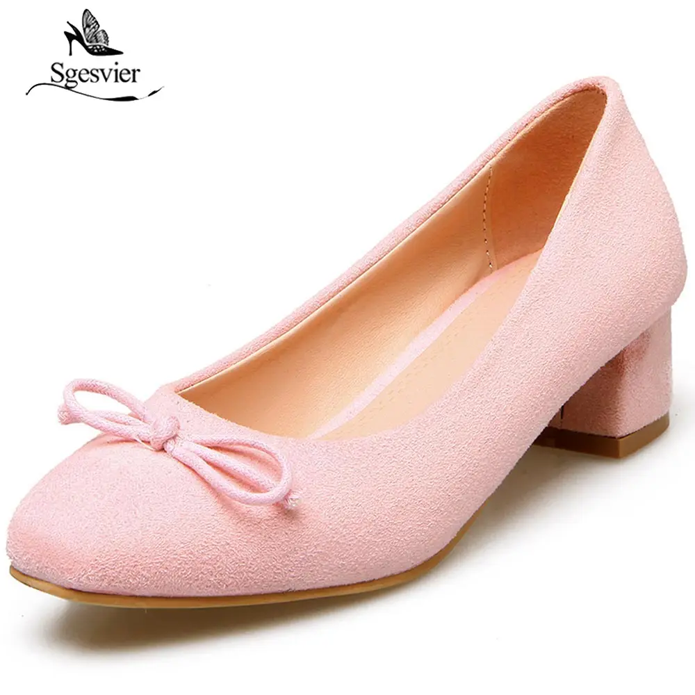 SGESVIER 2018 New Spring Autumn Square Toe Pumps OL Shoes Woman Med Thick Heels Shallow Women Shoes Bowtie Size 33-43 OX271 
SGESVIER 2018 New Spring Autumn Square Toe Pumps OL Shoes Woman Med Thick Heels Shallow Women Shoes Bowtie Size 33-43 OX271