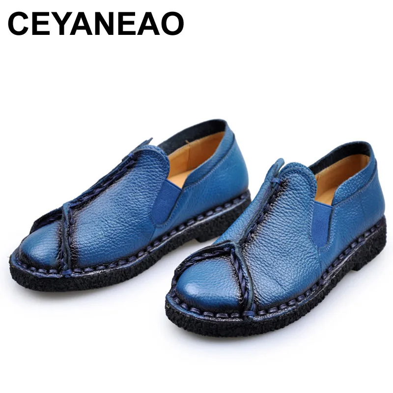 CEYANEAO Woman flats Spring and autumn handmade women's shoes national genuine leather shoes casual shoes soft cowhide female
CEYANEAO Woman flats Spring and autumn handmade women's shoes national genuine leather shoes casual shoes soft cowhide female