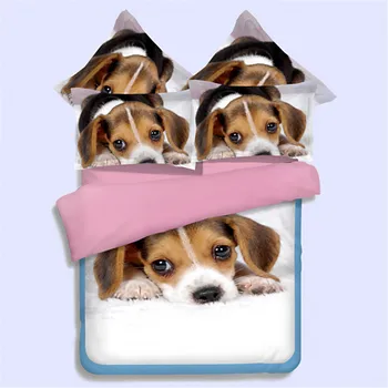 2018 new 3D dogs print king/queen/single size 3/4pcs bedding set duvet cover bed flat sheet soft pillowcase High quality textile
2018 new 3D dogs print king/queen/single size 3/4pcs bedding set duvet cover bed flat sheet soft pillowcase High quality textile