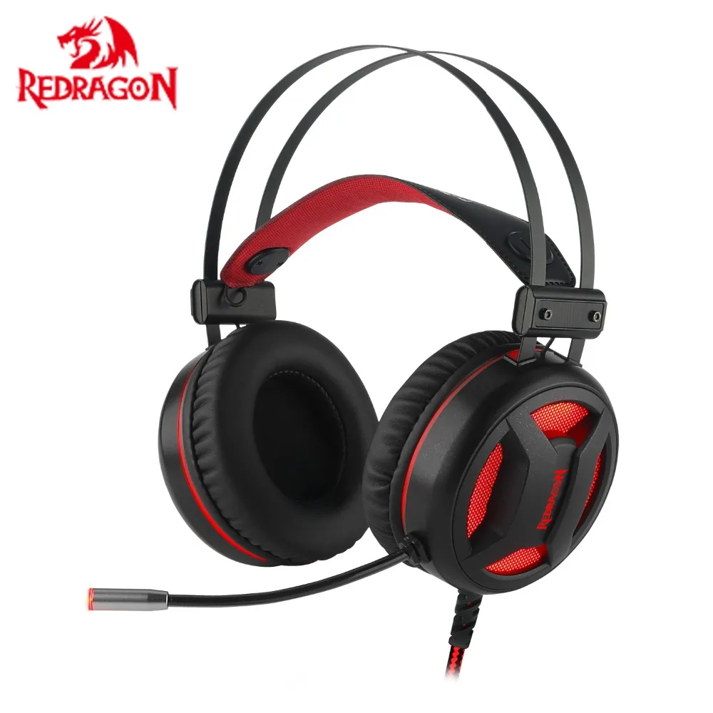 Redragon H210 Gaming Heaphone 7.1 Sound Over-ear Headset with Volume control LED light Microphone switch for Gamer
Redragon H210 Gaming Heaphone 7.1 Sound Over-ear Headset with Volume control LED light Microphone switch for Gamer