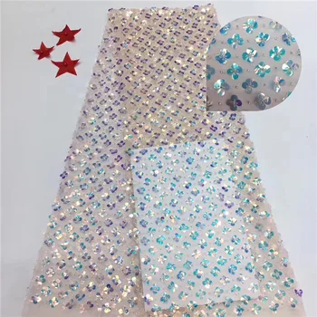 Latest Multicolor European style with full 3d sequins and handmade beads dress fabric wholesale Nigeria Tulle Lace Fabric 5yards
Latest Multicolor European style with full 3d sequins and handmade beads dress fabric wholesale Nigeria Tulle Lace Fabric 5yards