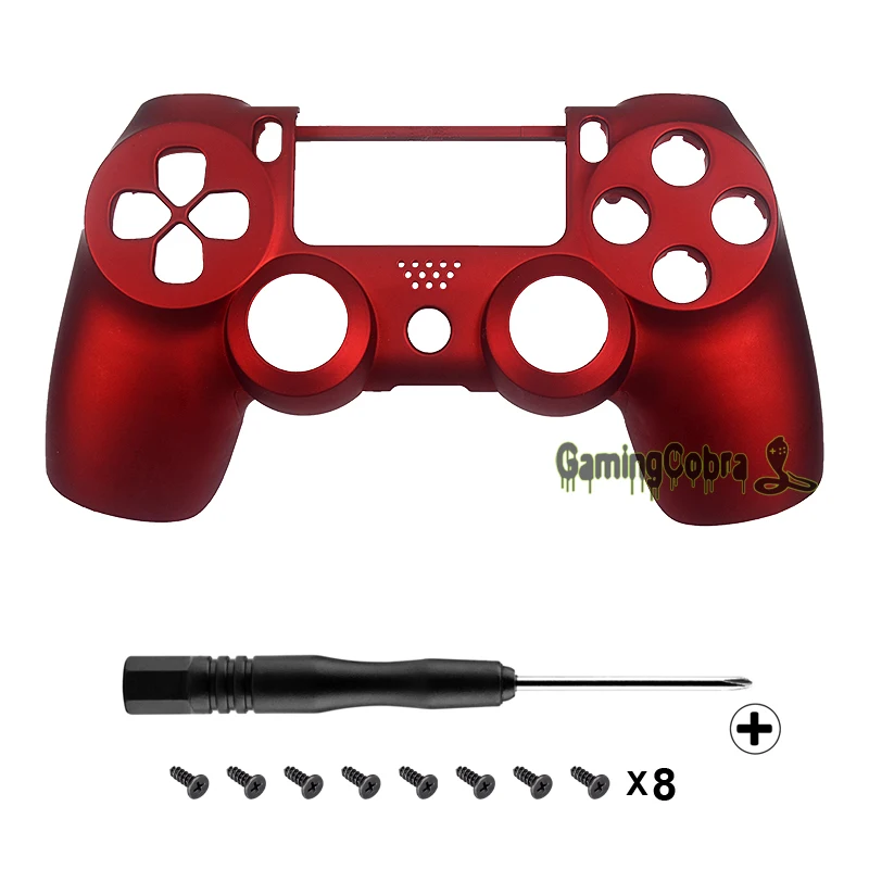 Soft Touch Red Front Shell Case Faceplate Repair for PS4 Controller JDM-010 JDM-020
Soft Touch Red Front Shell Case Faceplate Repair for PS4 Controller JDM-010 JDM-020
