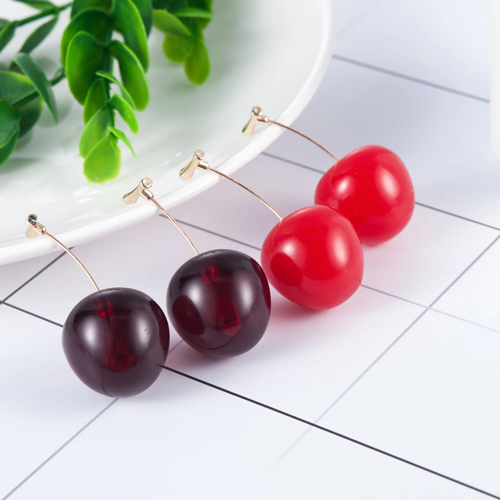 New Fashion 2019 Earrings Women Girls Resin Cute Round Dangle Red Cherry Fruit Earrings Jewelry Gift
New Fashion 2019 Earrings Women Girls Resin Cute Round Dangle Red Cherry Fruit Earrings Jewelry Gift