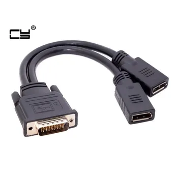 DMS-59Pin Male to Dual DP Displayport Female Splitter Extension cable adapter for PC Graphics Black
DMS-59Pin Male to Dual DP Displayport Female Splitter Extension cable adapter for PC Graphics Black