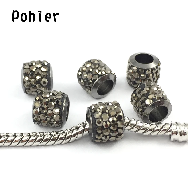 6*8mm Silver Plated Mirror Black Clay Charm European Beads Fit Pandora Charms Bracelets&Bangles Necklace DIY Jewelry B00400
6*8mm Silver Plated Mirror Black Clay Charm European Beads Fit Pandora Charms Bracelets&Bangles Necklace DIY Jewelry B00400