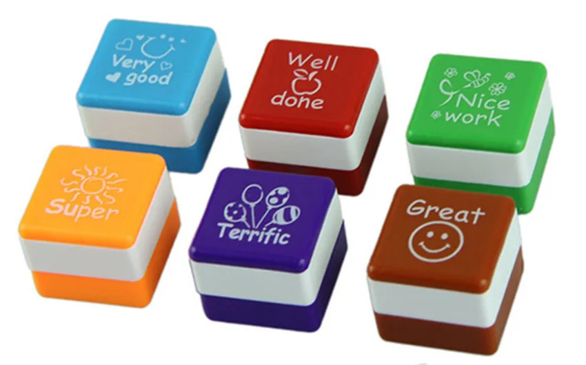 6pcs handmade material square teacher stamps English teacher comment seal encourage
6pcs handmade material square teacher stamps English teacher comment seal encourage